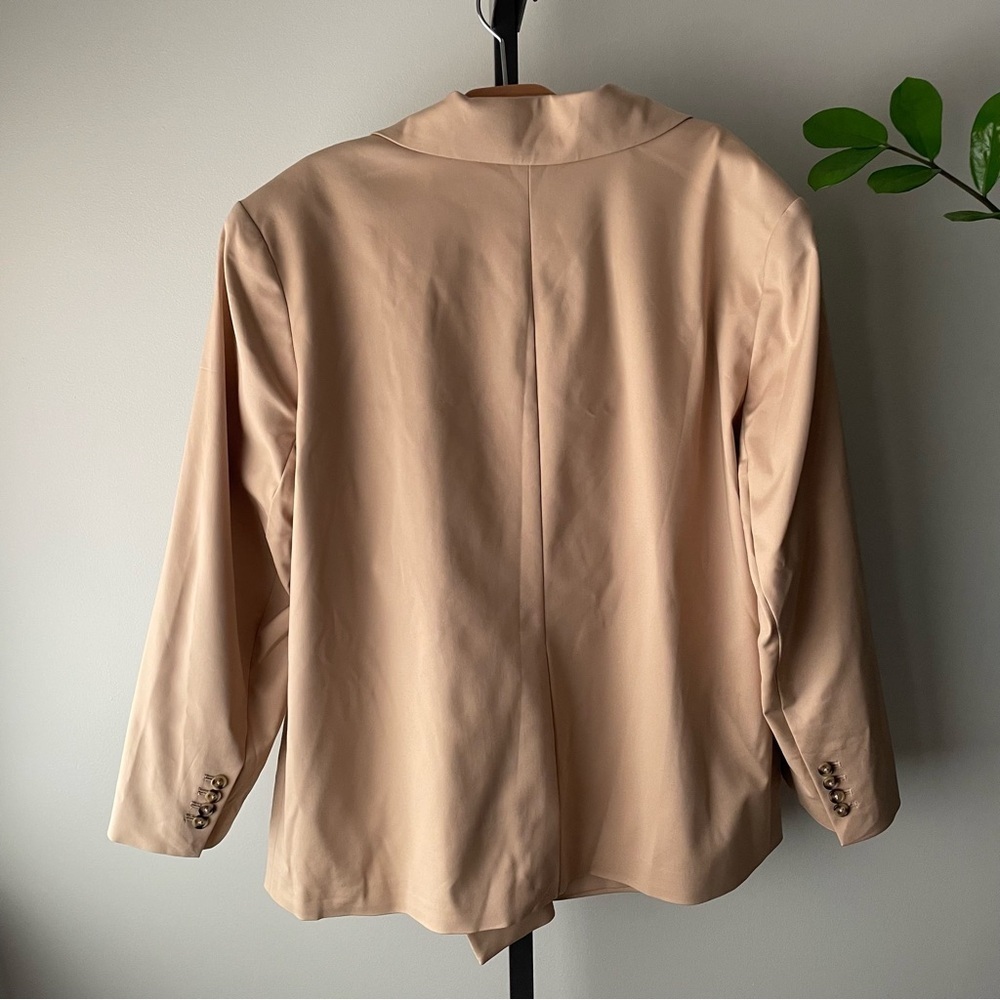 Hudson Double-Breasted Tan Blazer Jacket size 20 - Picture 5 of 8